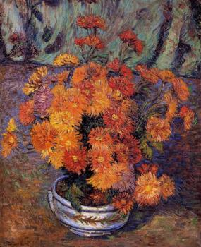 Armand Guillaumin : Vase of Chrysanthemums